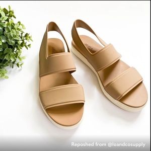 VINCE Rubber sandals, nude, perfect neutral